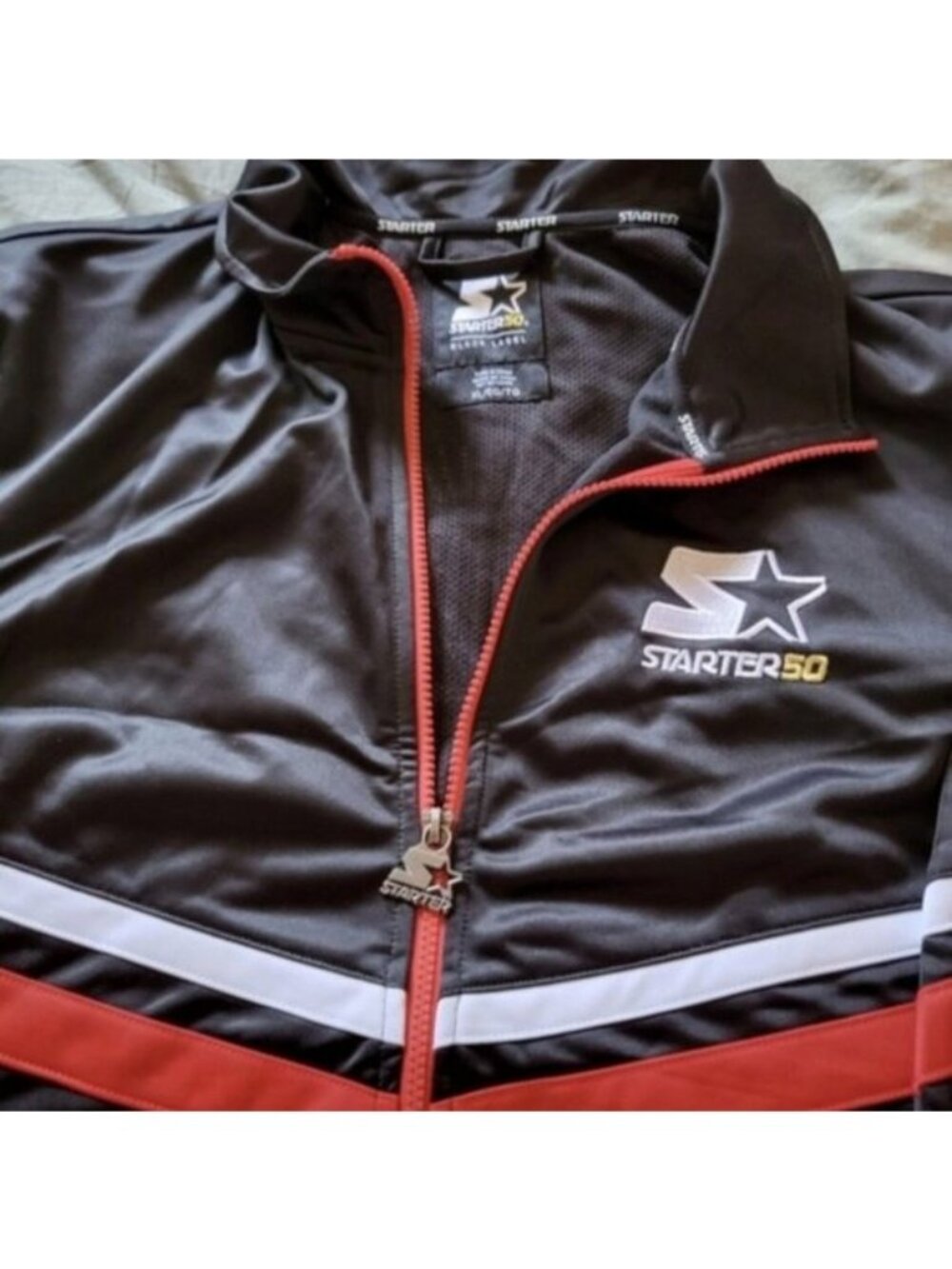 STARTER X Budweiser 50th Anniversary Full Zip Jacket Black Label Red 072026 - Picture 6 of 10